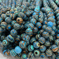 Natural Flower Malachite Beads Synthetic Turquoise Beads DIY Jewelry Accessories