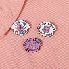 Men's Organ Brain Brooch Pin