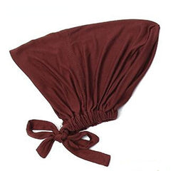 Adjustable Turban Lightweight Head Scarf Lace Up Bonnet Hijab Cap