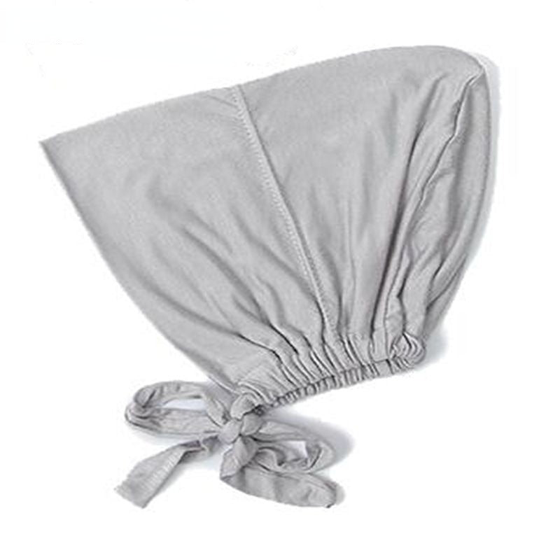 Adjustable Turban Lightweight Head Scarf Lace Up Bonnet Hijab Cap