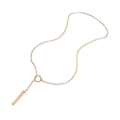 Metal Stick Pendant Necklace - Perfect Mother's Birthday Gift