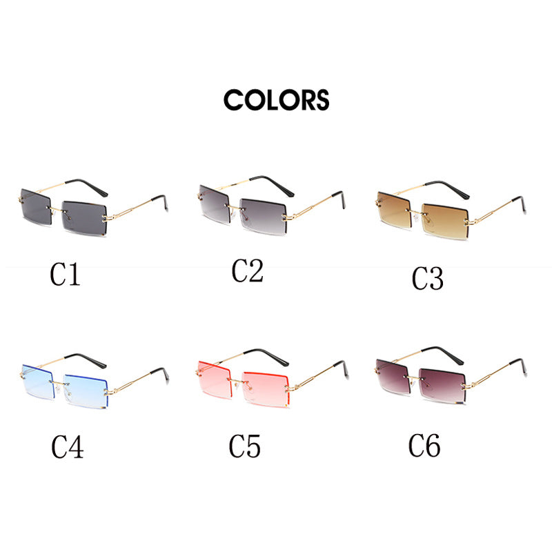 Square Tinted Lens Sunglasses UV400