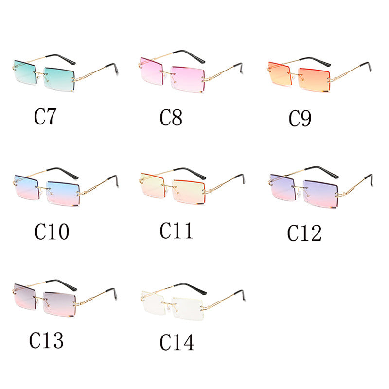 Square Tinted Lens Sunglasses UV400