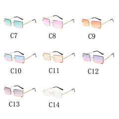 Square Tinted Lens Sunglasses UV400