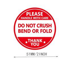 60pcs 2 Inch 51mm Do Not Crush Handle With Love Labels Stickers