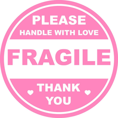 60pcs 2 Inch 51mm Do Not Crush Handle With Love Labels Stickers