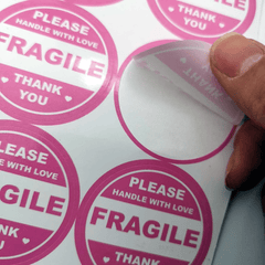 60pcs 2 Inch 51mm Do Not Crush Handle With Love Labels Stickers