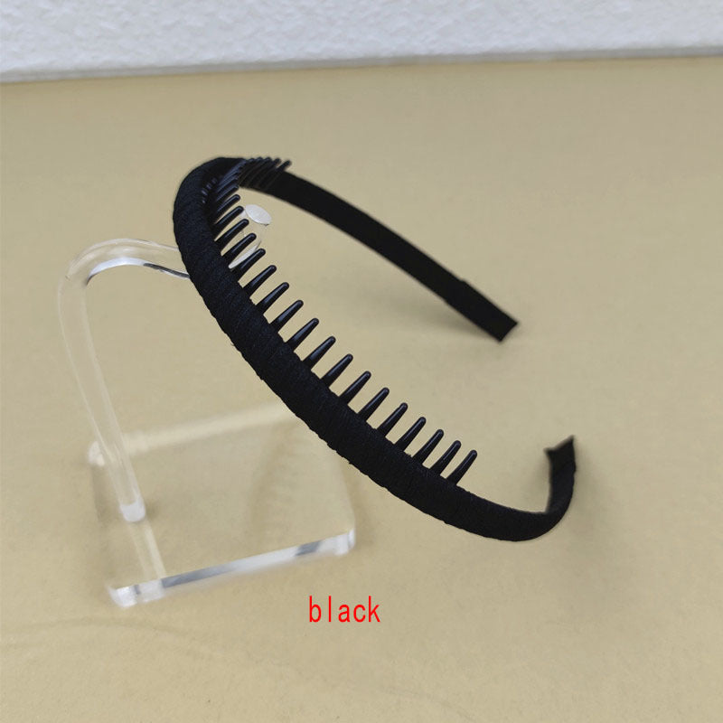 Floral Print Headband Teeth Fixed Hair Band Casual Hair Accessories