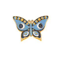 Butterfly Brooch Enamel Pin For Men