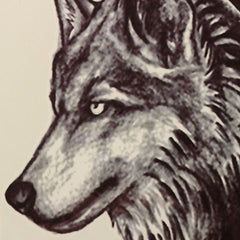 Wolf Head Temporary Tattoo Sticker For Men And Women