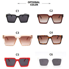Large Square Sunglasses For Women Men Hiphop Gradient Glasses UV400