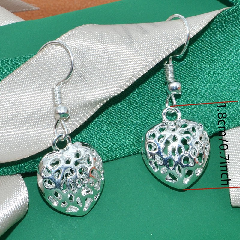 Silver-plated Unisex Earrings Pair