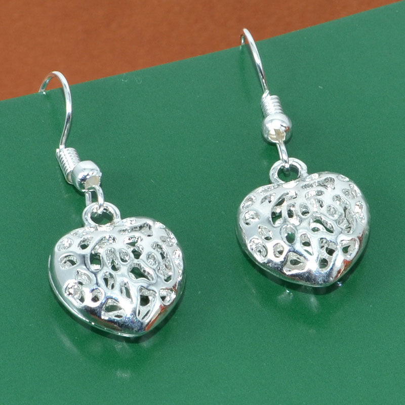 Silver-plated Unisex Earrings Pair