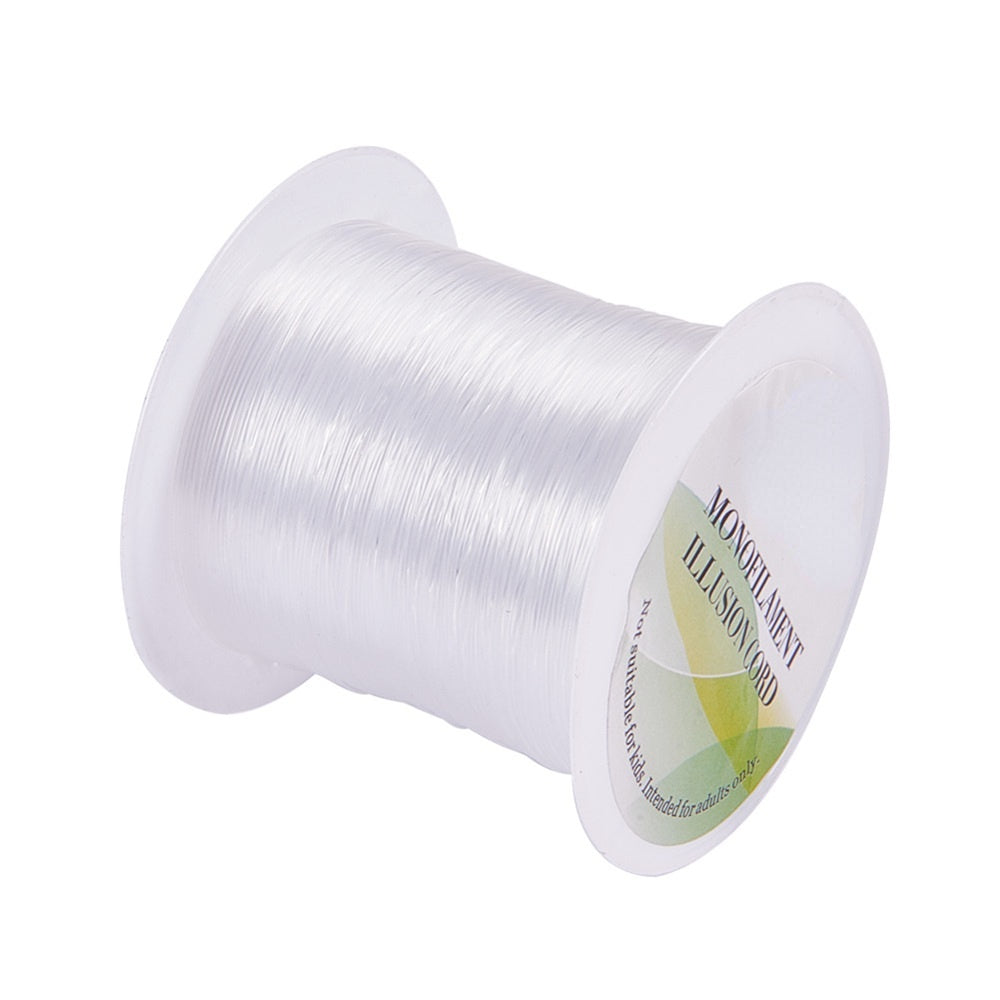 Clear Nylon Wire for DIY Jewelry Making Transparent Fishing Line 40m Roll