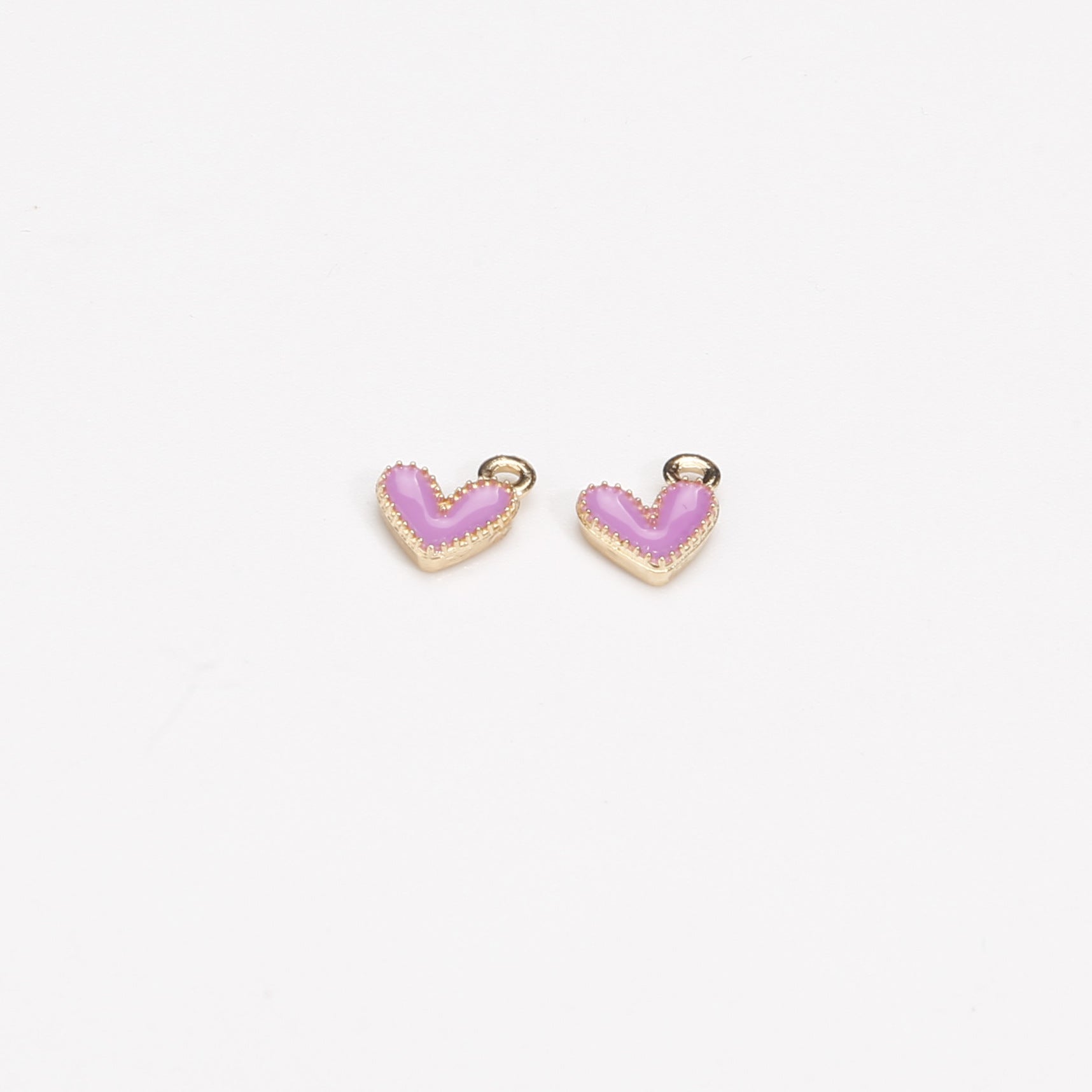 10PCS Heart Drip Oil Alloy Jewelry Set in Nine Colors