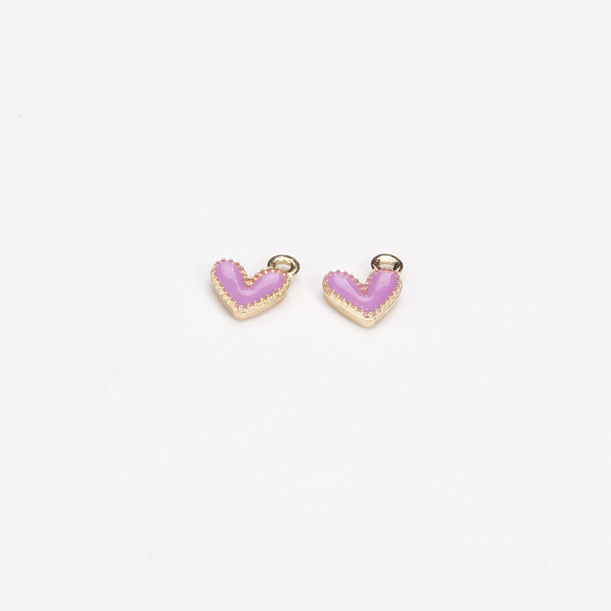 10PCS Heart Drip Oil Alloy Jewelry Set in Nine Colors