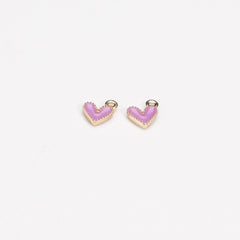 10PCS Heart Drip Oil Alloy Jewelry Set in Nine Colors