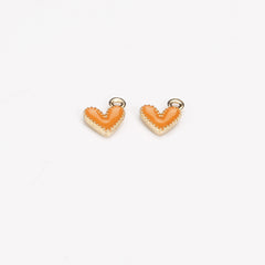 10PCS Heart Drip Oil Alloy Jewelry Set in Nine Colors