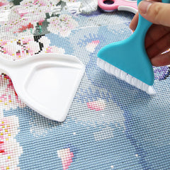 DIY Diamond Painting Drills Brush & Tray Set - Desktop Cleaning Tools