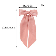 Velvet Bow Decor French Clip Solid Hair Clip Style Hair Accessories