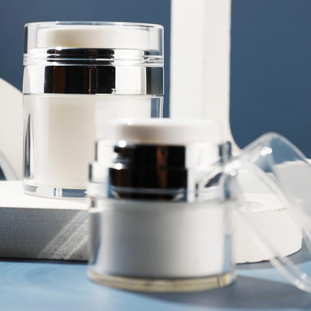 Refillable Airless Pump Jar for Cream and Lotion 15ml 30ml 50ml