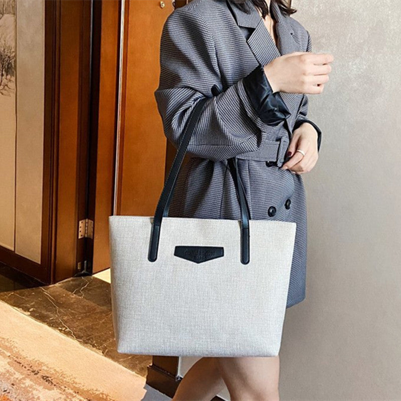 Large Capacity Tote Bag Minimalist Shoulder Tote Bag Women's Bag