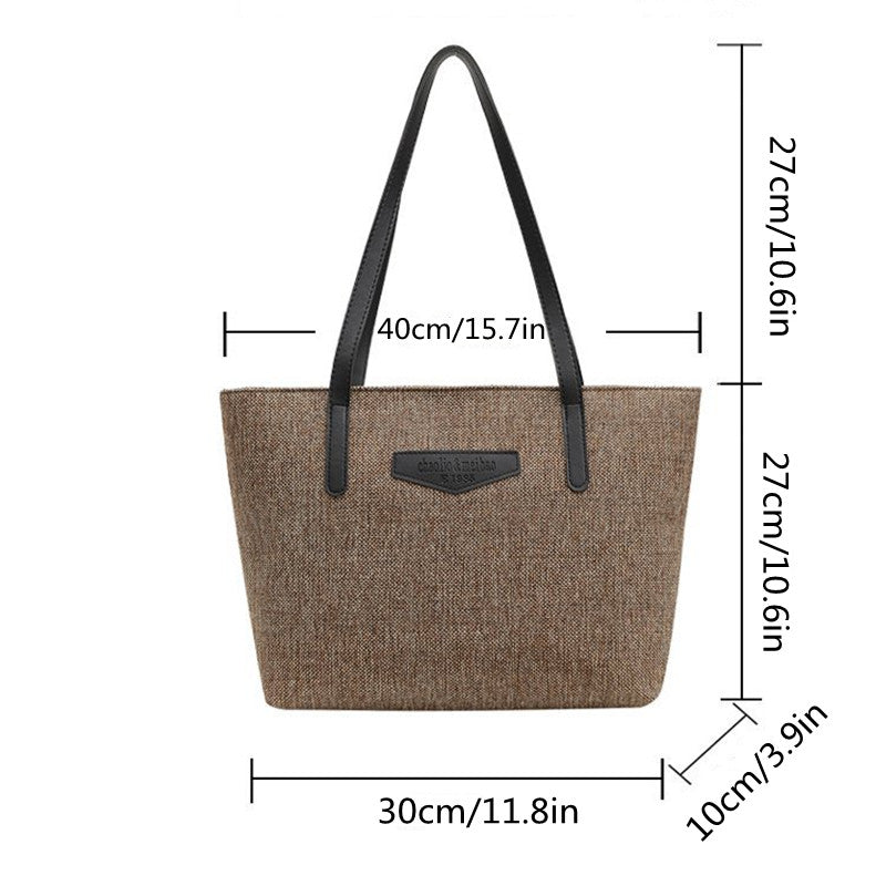 Large Capacity Tote Bag Minimalist Shoulder Tote Bag Women's Bag