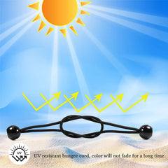 25 Heavy Duty Ball Bungee Cords for Shelter Gazebo Camping Tent Cargo