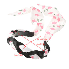 Floral Print Headband Sweet Headdress Style Head Hoop for Women Girls