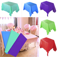 Dustproof Plastic Table Cover for Home and Party Use
