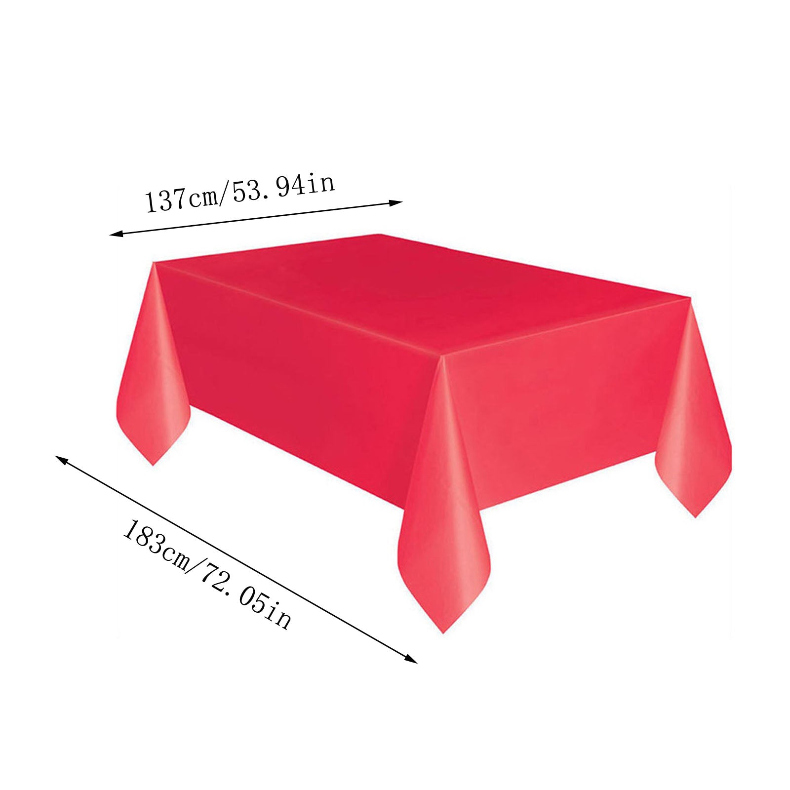 Dustproof Plastic Table Cover for Home and Party Use