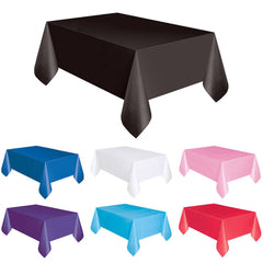 Dustproof Plastic Table Cover for Home and Party Use