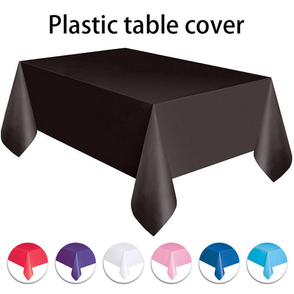 Dustproof Plastic Table Cover for Home and Party Use