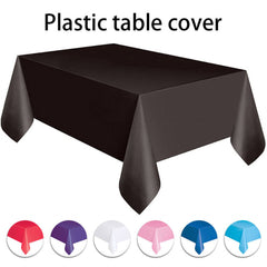 Dustproof Plastic Table Cover for Home and Party Use