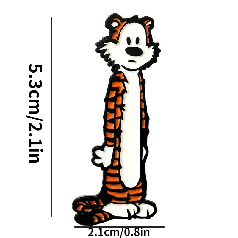 Cartoon Tiger Brooch For Men Creative Pin For Men