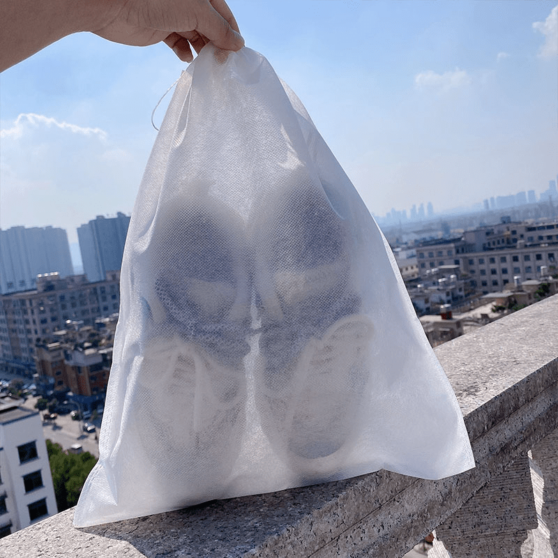 5pcs Portable Shoe Storage Bag Non Woven Fabric Dust Proof Travel Pouch