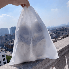5pcs Portable Shoe Storage Bag Non Woven Fabric Dust Proof Travel Pouch