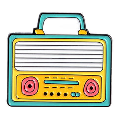 Cartoon Radio Brooch For Men