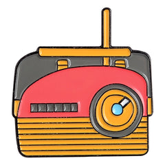 Cartoon Radio Brooch For Men