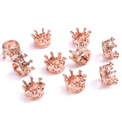 10pcs Vintage Crown Spacer Beads For Jewelry Making DIY Bracelet Accessories