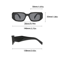 Rectangle Sunglasses Men Women Hiphop Block Glasses Beach Party Club UV400
