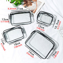 Transparent Waterproof Cosmetic Bag PVC Makeup Storage Organizer