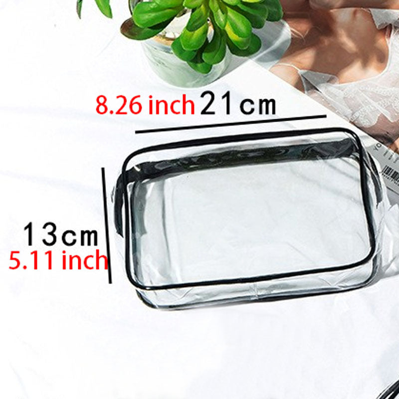 Transparent Waterproof Cosmetic Bag PVC Makeup Storage Organizer