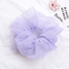 Y2K Bright Yarn Scrunchies Hair Tie Solid Silk Accessories