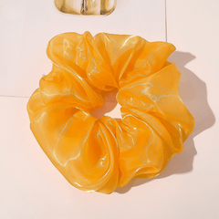 Y2K Bright Yarn Scrunchies Hair Tie Solid Silk Accessories