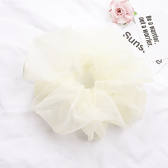 Y2K Bright Yarn Scrunchies Hair Tie Solid Silk Accessories