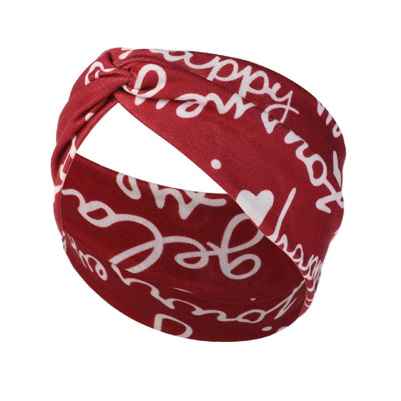 Women's Retro Knotted Headband for Yoga and Sports