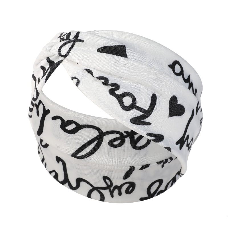 Women's Retro Knotted Headband for Yoga and Sports