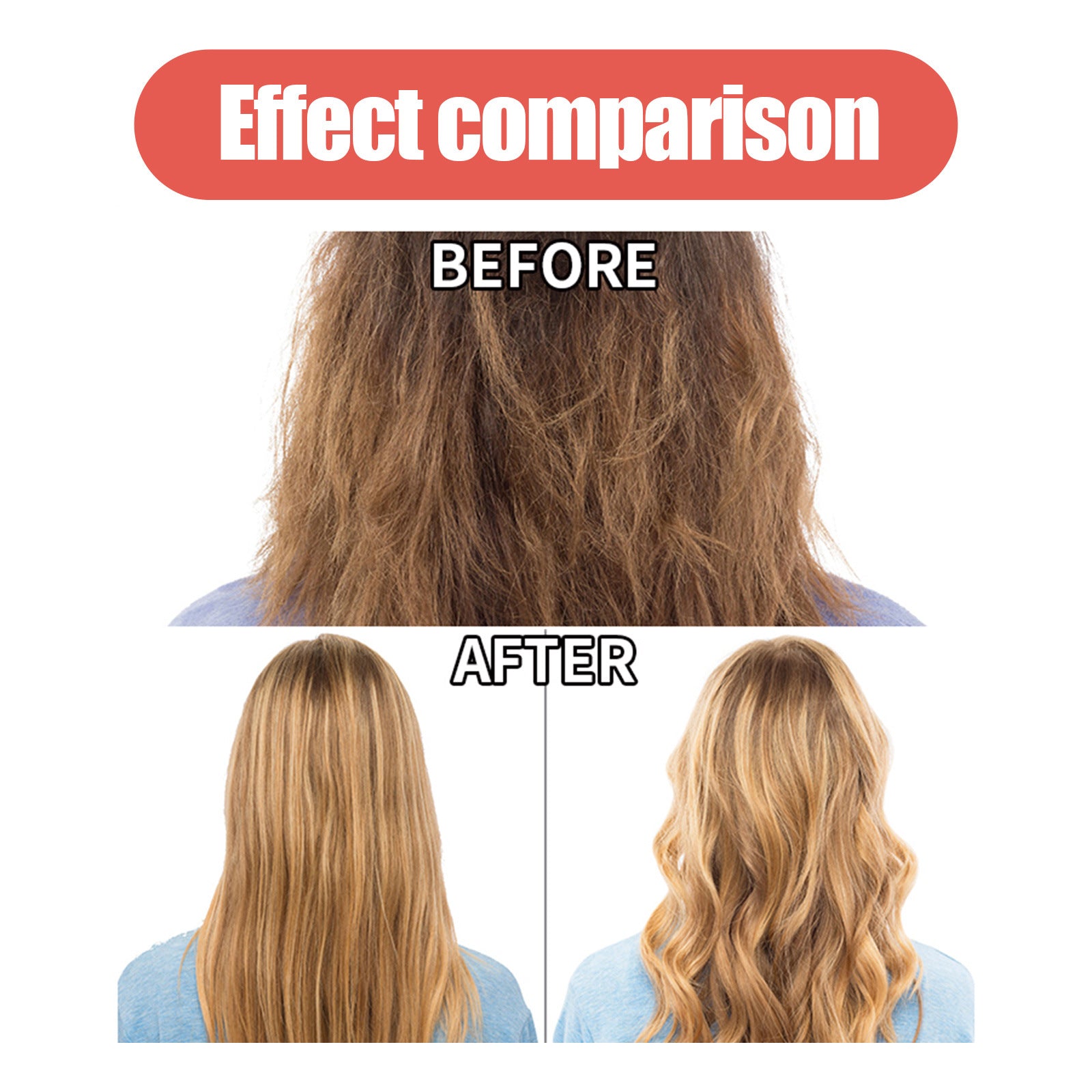 50g Coconut Bomb Hair Mask Repairs Dry & Damaged Hair, Makes Hair Smooth