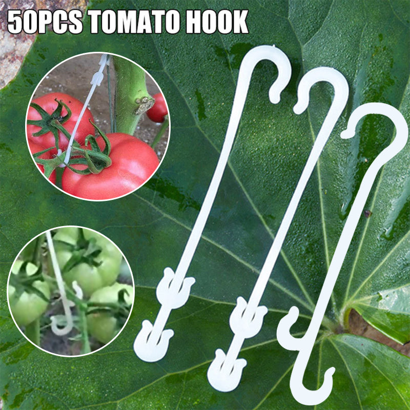 50pcs J Shaped Fruit Tomato Ear Hook Plant Support Fastener Clips